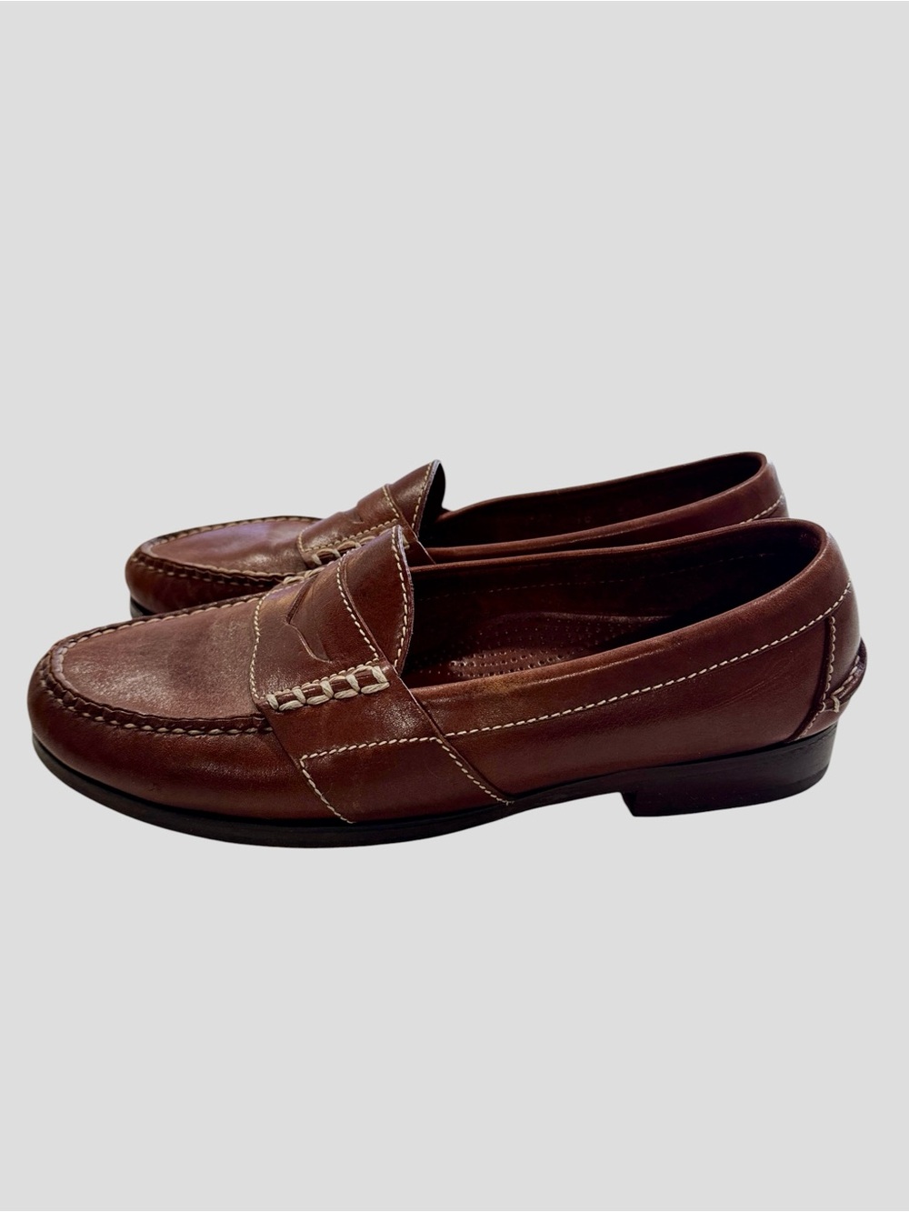 Cole Haan Brown Leather Penny Loafers Slip On Shoes Men Size 10 D - Picture 3 of 13